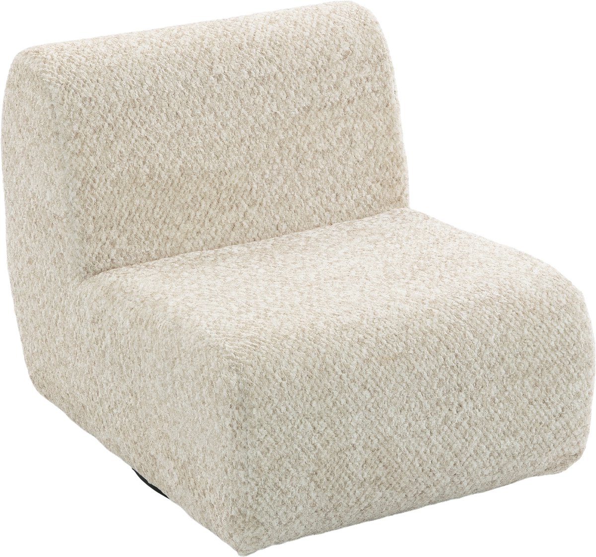 Homcom Fauteuil-Chenille-70 x 90 x 70 cm-Beige