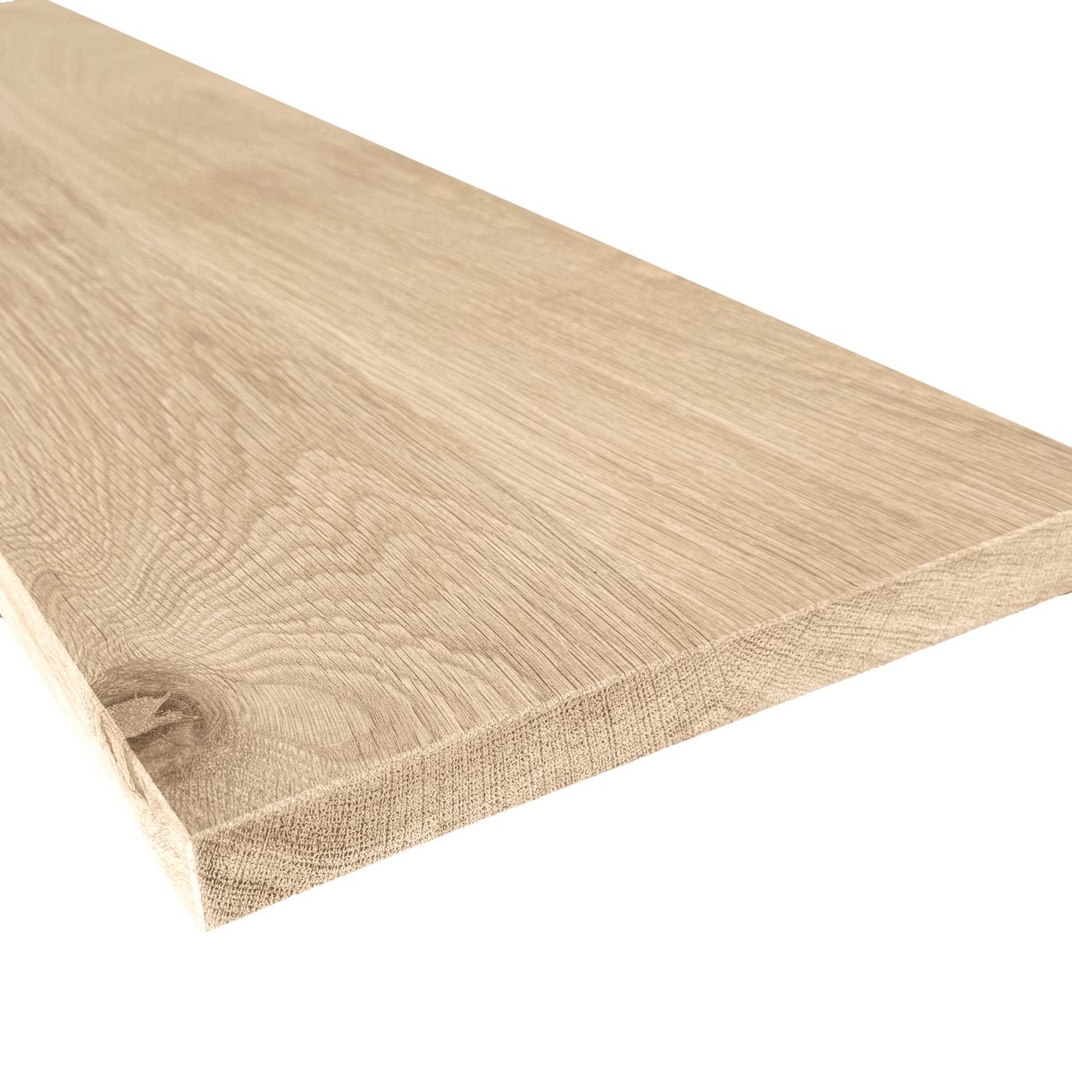 GoudmetHout Massief Eiken Plank – Toiletplank - Wandplank - Vensterbank – 240 X 30 Cm Licht eiken