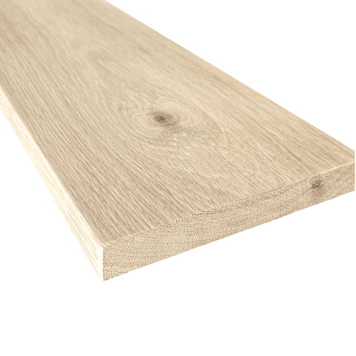 GoudmetHout Massief Eiken Plank – Toiletplank - Wandplank - Vensterbank – 260 X 20 Cm Licht eiken