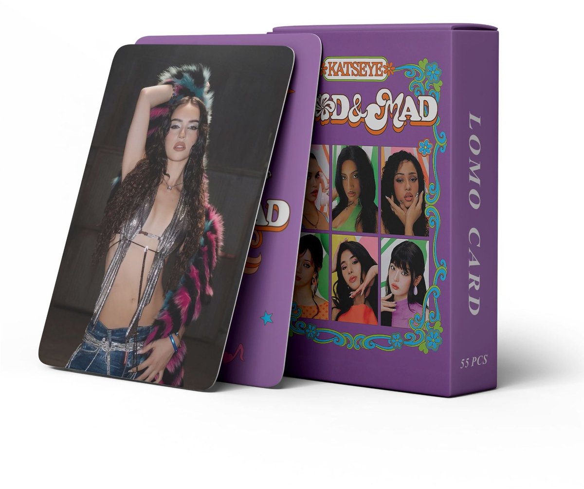 KPOP 55pcs/box KATSEYE Sad and Mad Photocard [Fotokaarten]