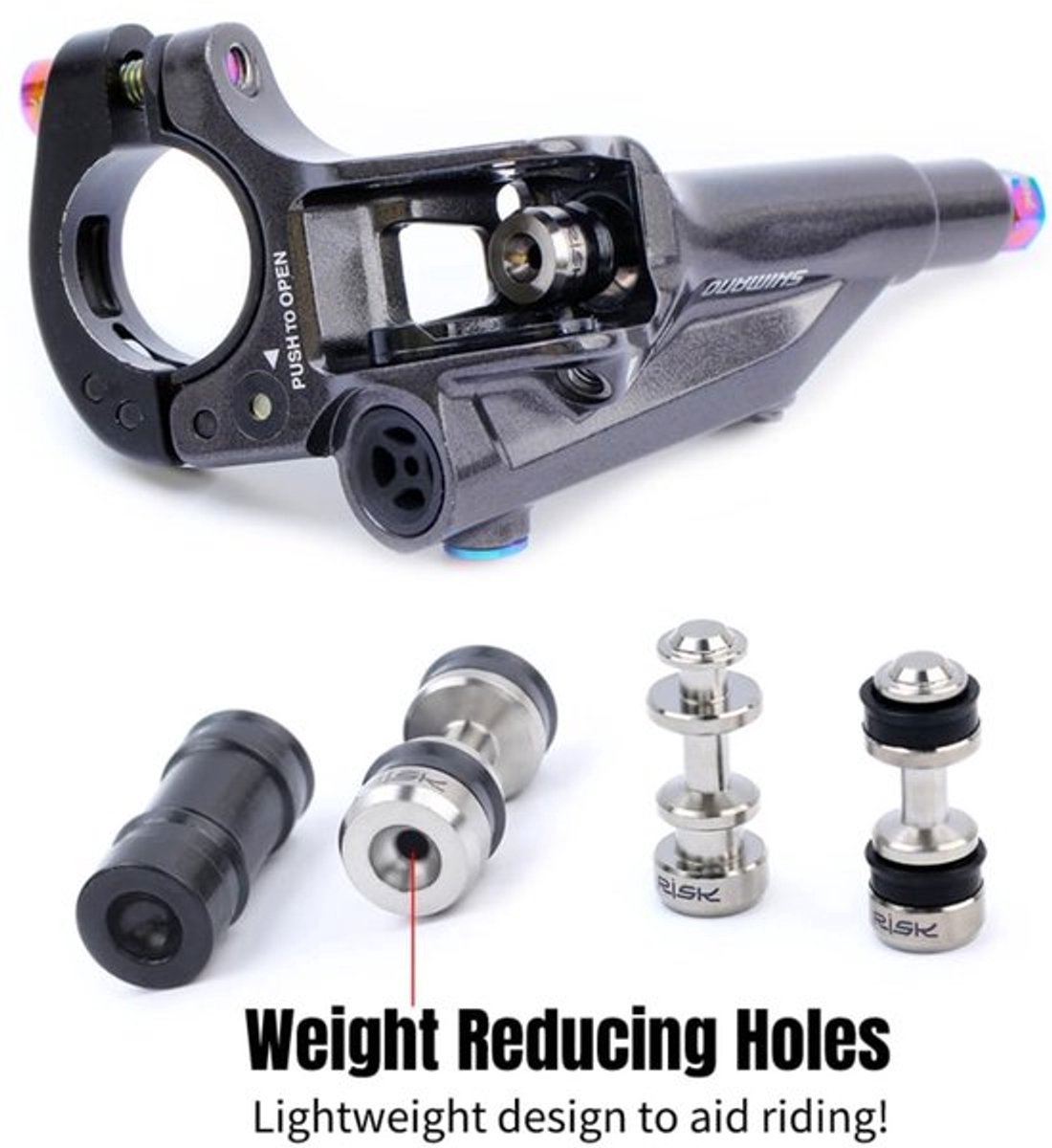 Risk Brake Lever Internal Service Kit - Titanium Piston voor XT M785, M8000, SLX
