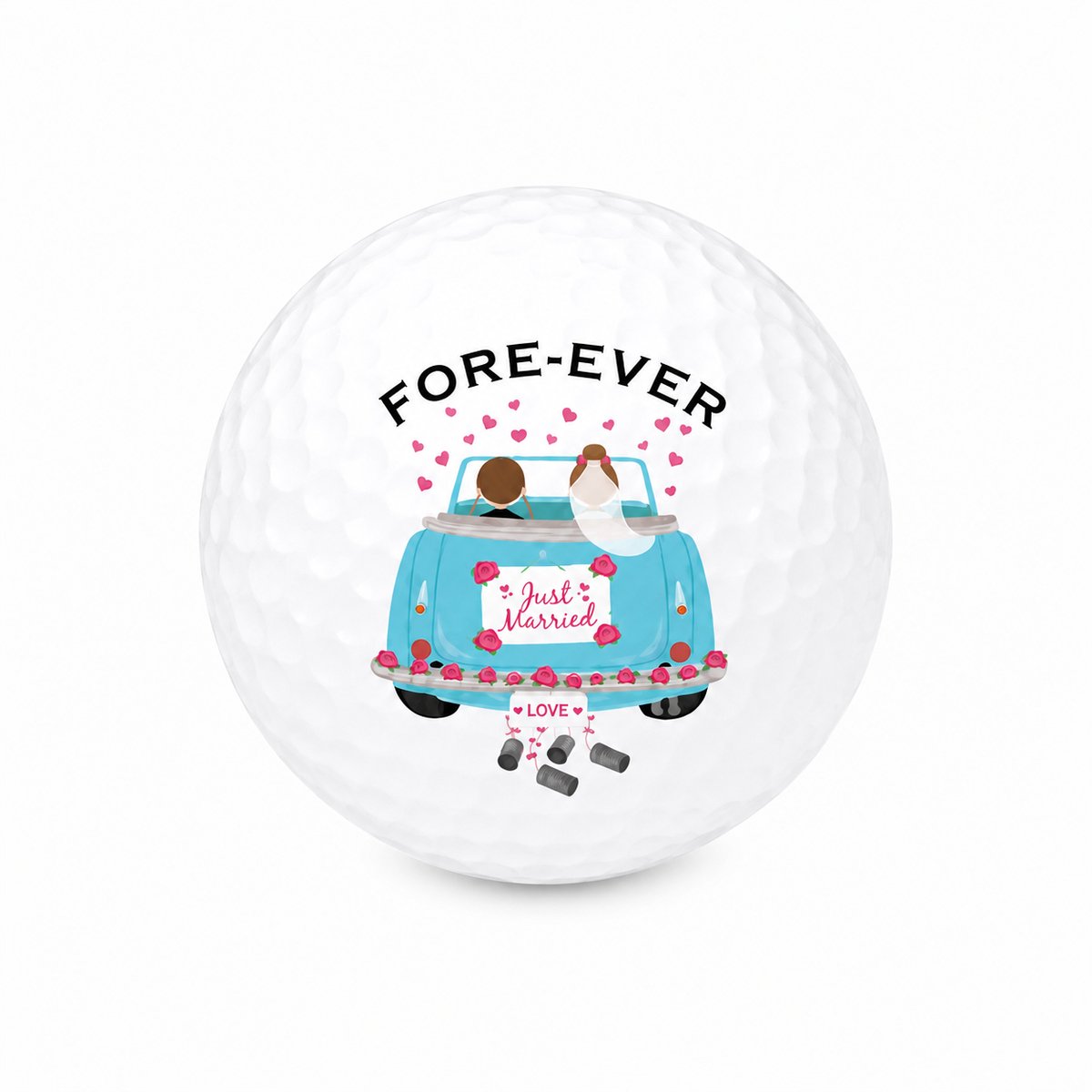 Wilson Golfballen Best Grandma Ever - Oma Golf Cadeau - 3 stuks - Bedrukte Golfballen