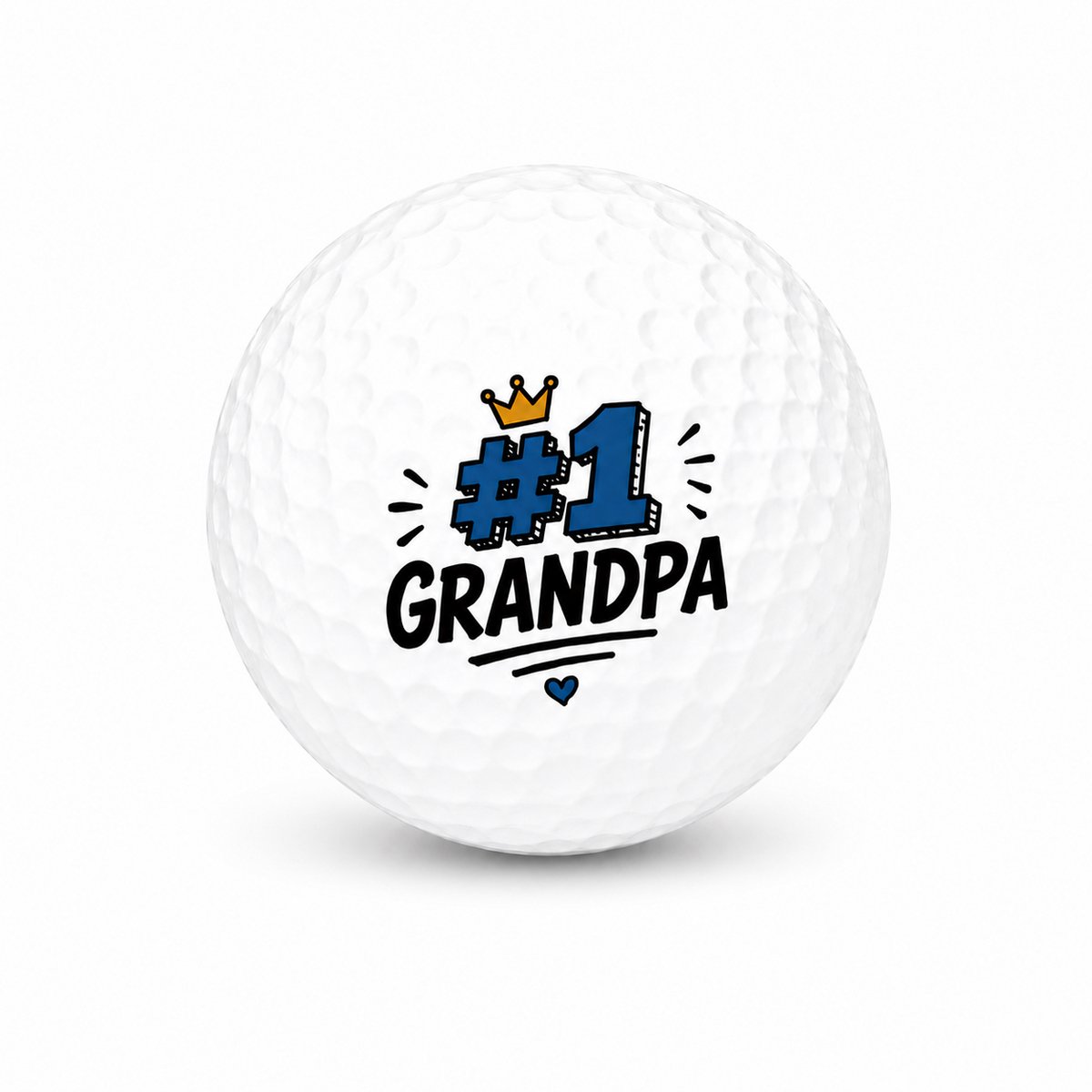 Golfballen Best Grandpa - Opa Golf Cadeau - 15 stuks - Wilson - Bedrukte Golfballen