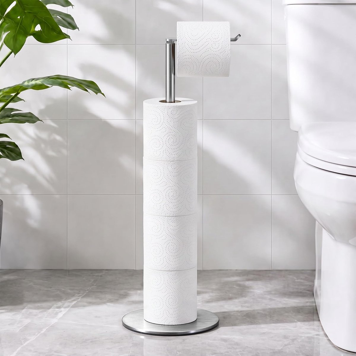 Toiletrolhouder - Zonder Boren - Opvouwbaar