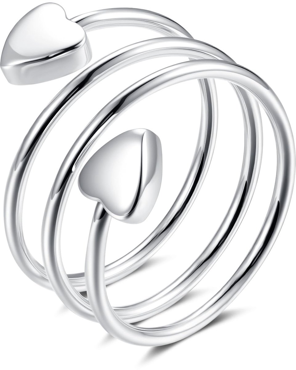 Elzusha - Magnetische Ring voor Vrouwen - Open verstelbaar - Witgoud