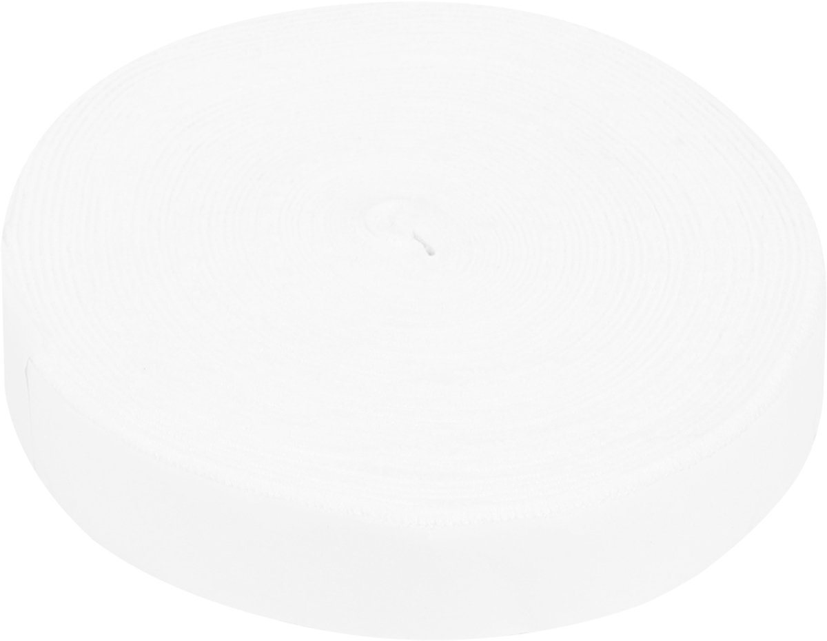 Witte racketgriptape van polyester – zweetabsorberend en antislip – 10 m x 3 cm – geschikt voor badminton- en tennisrackets
