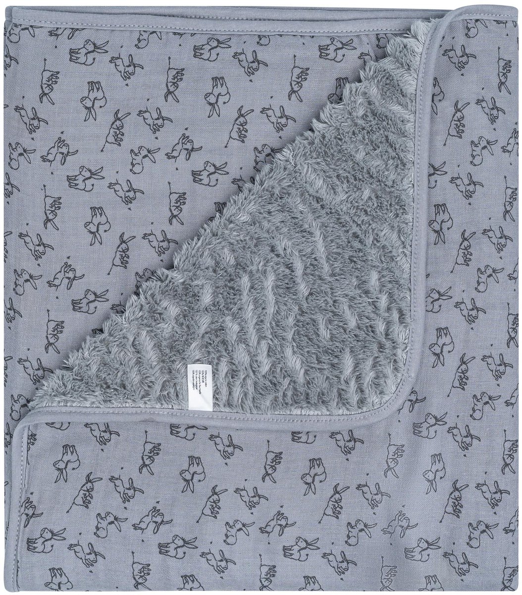 Elzusha - Katoenen Babydeken 75x100cm in Grijs