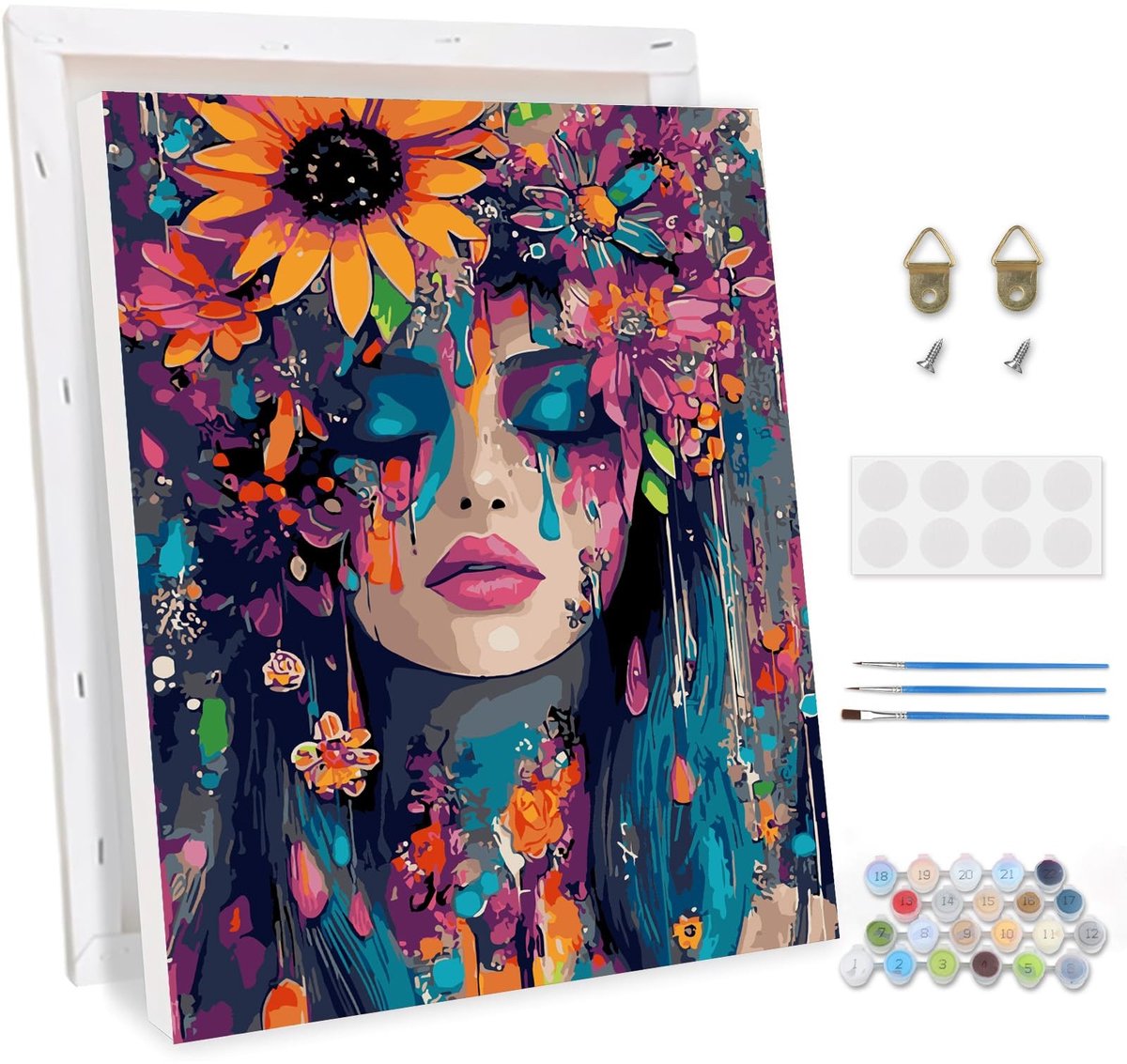 Elzusha - Verf op Cijfers Set voor Volwassenen met Canvas