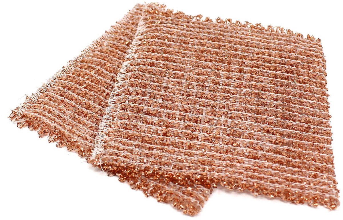 Elzusha - Set van 2 Koperdoeken 13 x 15 cm voor Professionele Reiniging