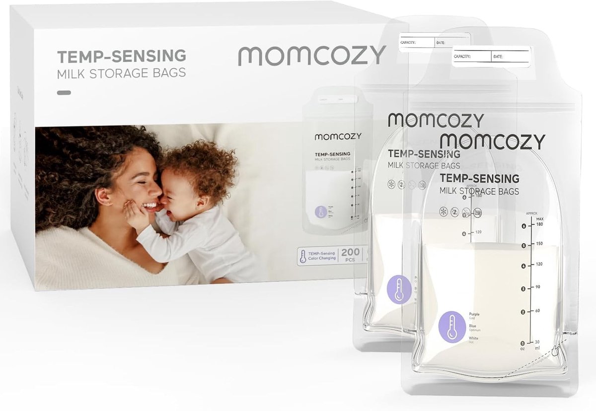 Elzusha - Borstvoeding Melk Bewaarzakken 180 ml - Steriel met Dubbele Waterdichte Sluiting