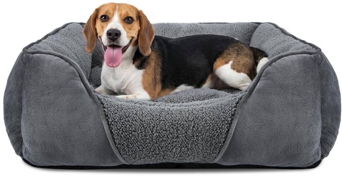 Elzusha - Wasbaar Hondenbed voor Middelgrote Honden, 63 x 53 x 20 cm
