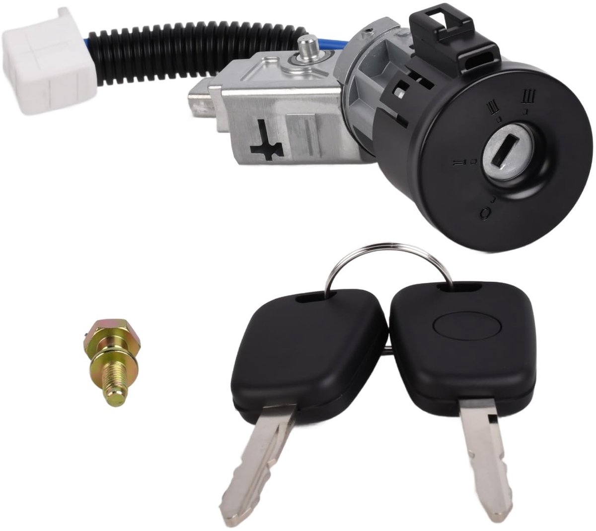 Elzusha - Ontstekingsslot Set met 2 Sleutels voor C1 107 Aygo