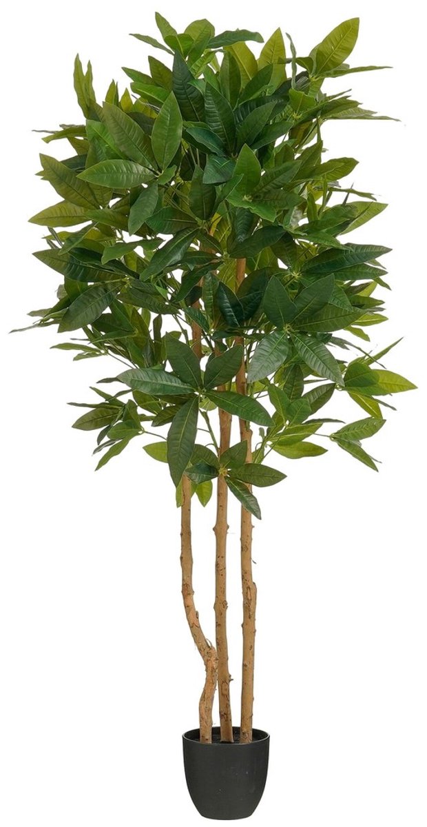 Mica Decorations Vingerplant Kunstplant in Bloempot - H150 x Ø70 cm - Groen