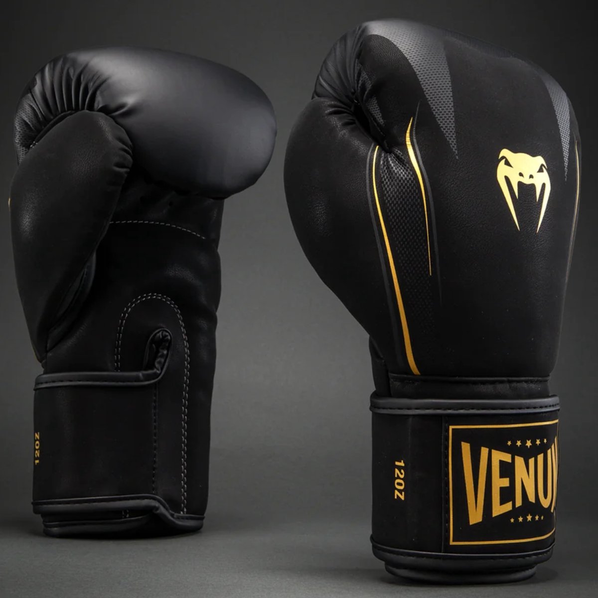 Venum G-Core Bokshandschoenen – Zwart/Goud voor Boksen, Kickboksen & Muay Thai - 16 OZ