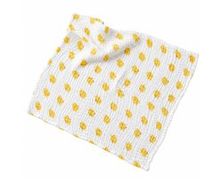 Nuvinokids® Mousseline Babydeken Little Chicks - 6-lagig 100% Katoen 105x105cm - OEKO-TEX® STANDARD 100- Babydekentje - Wiegdeken - Boxdeken - Swaddle - Borstvoedingsdeken - Speeldeken baby - Hypoallergeen - plasticvrij - BPA Vrij