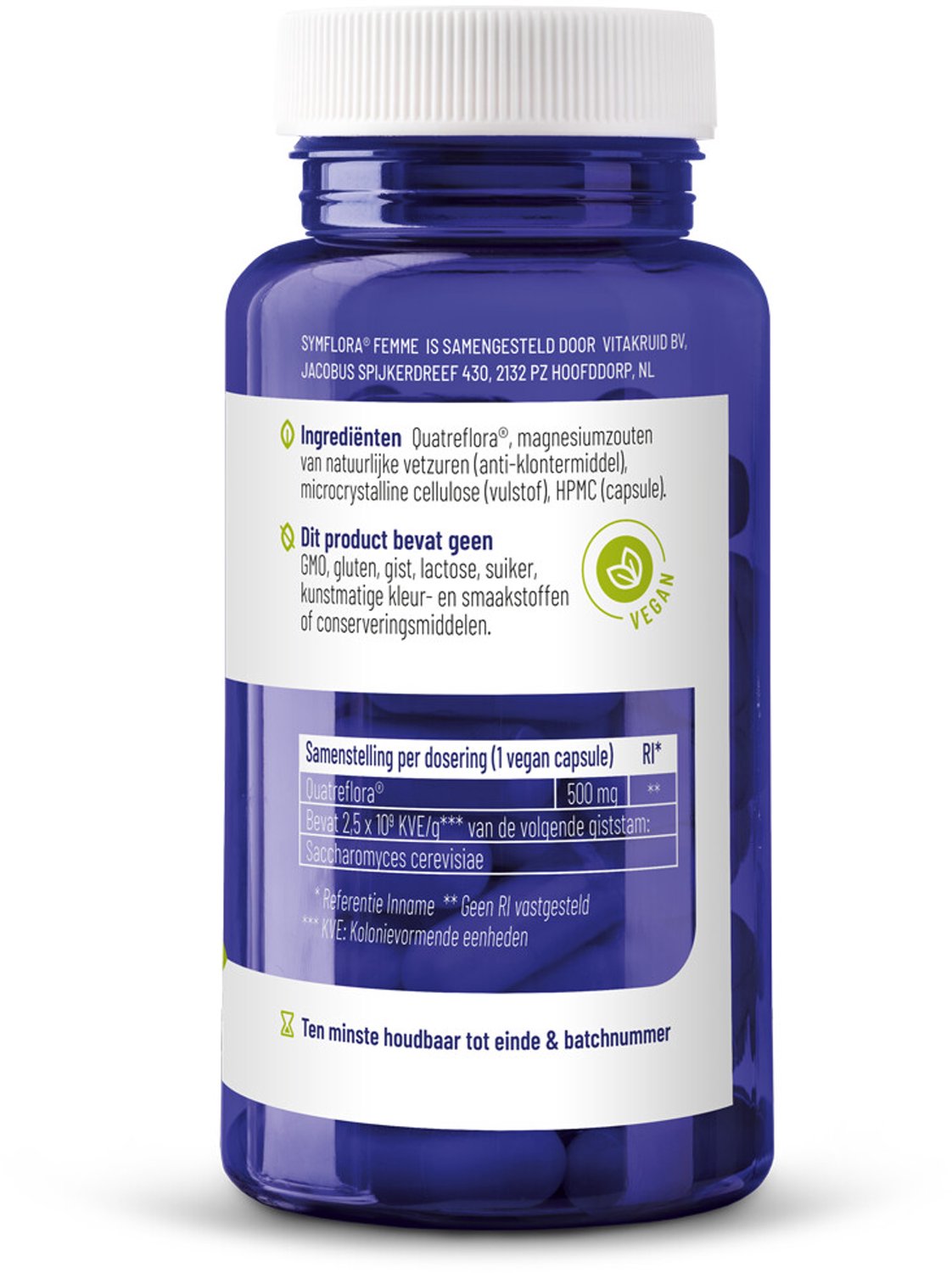 Vitakruid - Symflora Femme - 2 x 90 vegancapsules - Voordeelverpakking