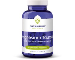 Vitakruid Vitakruid Magnesium tauraat met P-5-P - 180 Vegetarische capsules