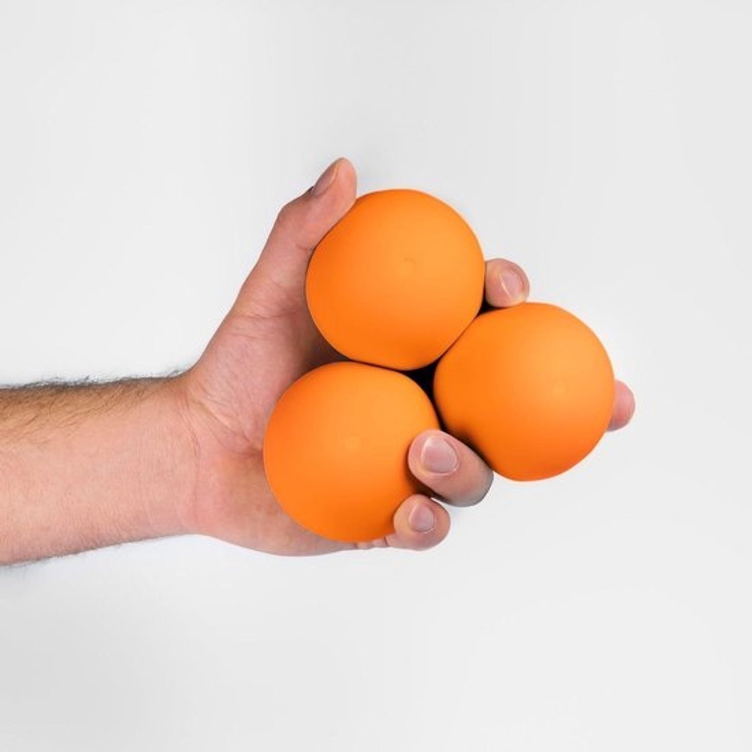 Jongleerballen - Oefenballetjes - Voor vaardigheidsoefening - Zacht en robuust - 70 mm - 150 g - Oranje UV
