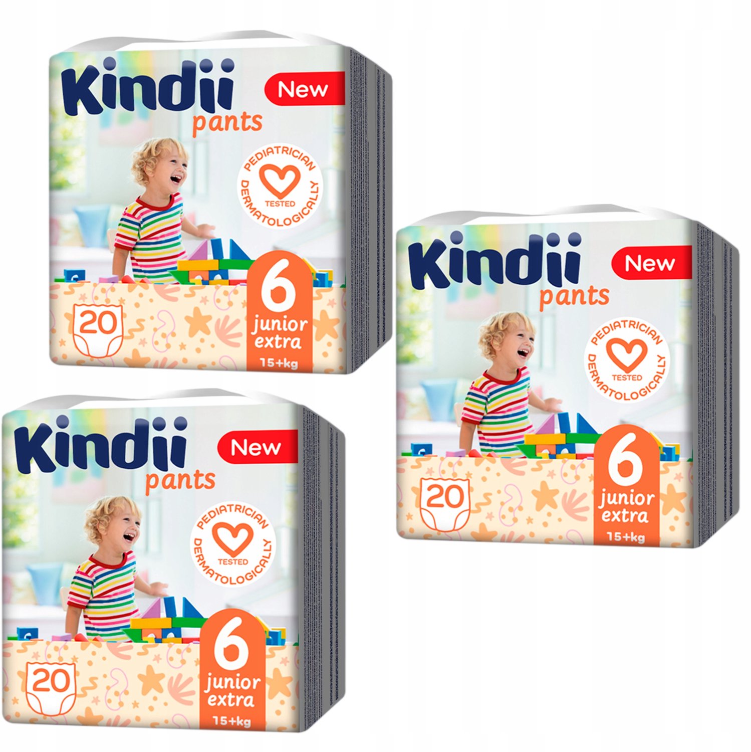 Kindii Junior luiers maat 6 | 60 stuks