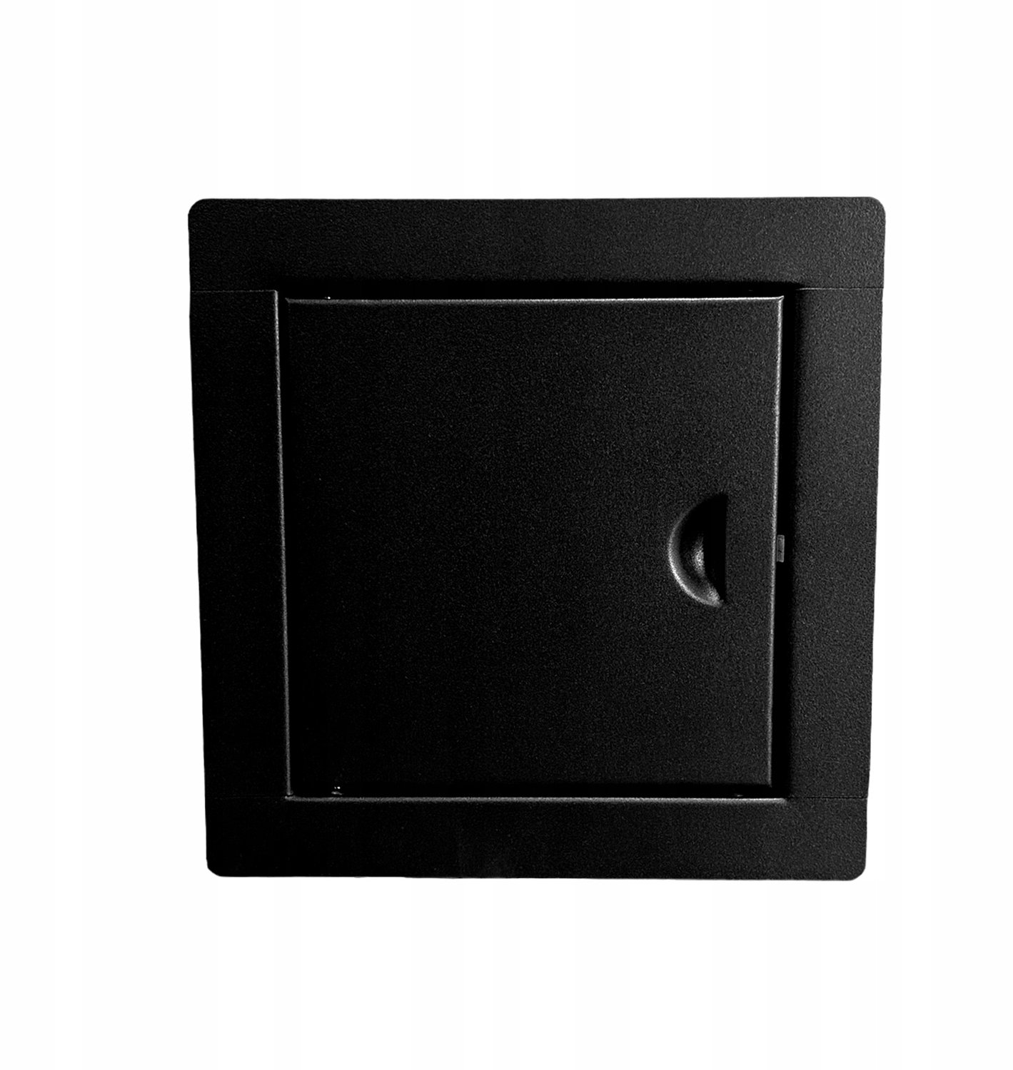 Zwarte Metalen Inspectieluik 10x10cm met Kliksluiting