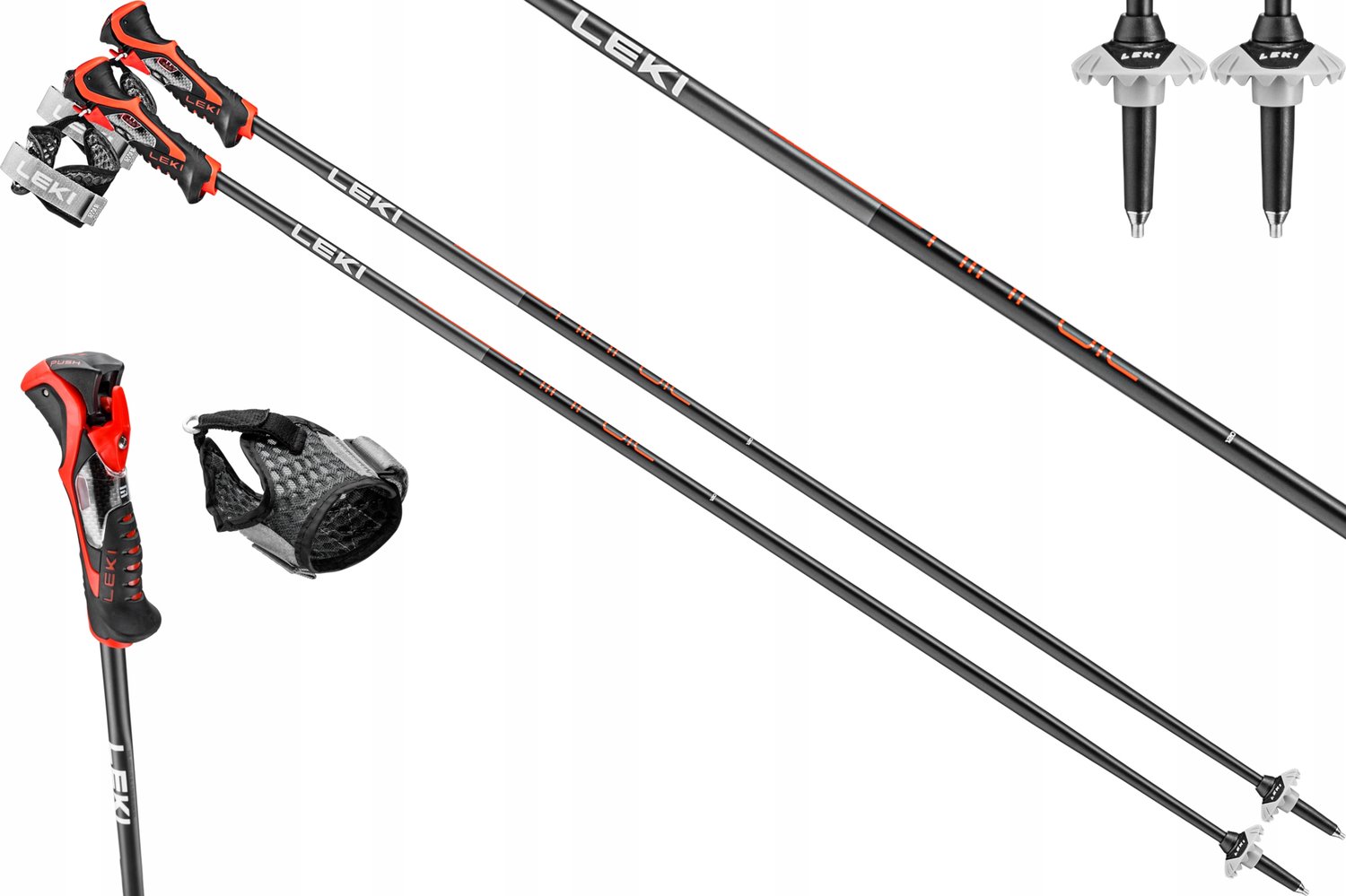 LEKI Airfoil 3D ski stokken 135cm met Trigger 3D systeem