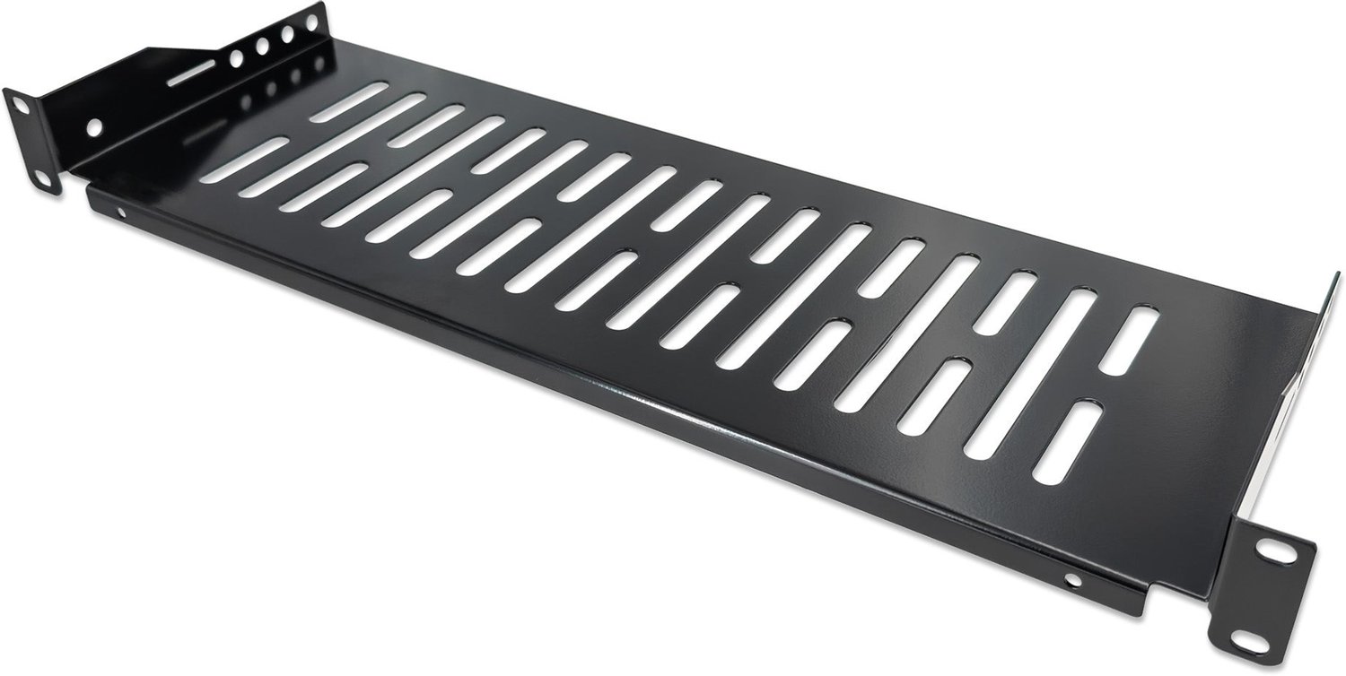 Image of Intellinet 712491 19 inch Apparaatbodem voor patchkast 1 HE Vast inbouw Geschikt voor kastdiepte: vanaf 450 mm Zwart