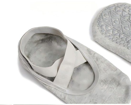 Dames Antislip Sokken voor Yoga, Pilates & Fitness (4 paar) — afbeelding 4