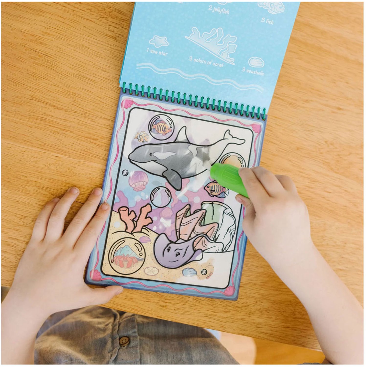 Melissa & Doug – Water WOW! Waterkleurboek – Dieren – Herbruikbaar — afbeelding 9