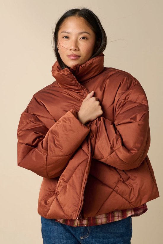 Bruine Quilted Jas