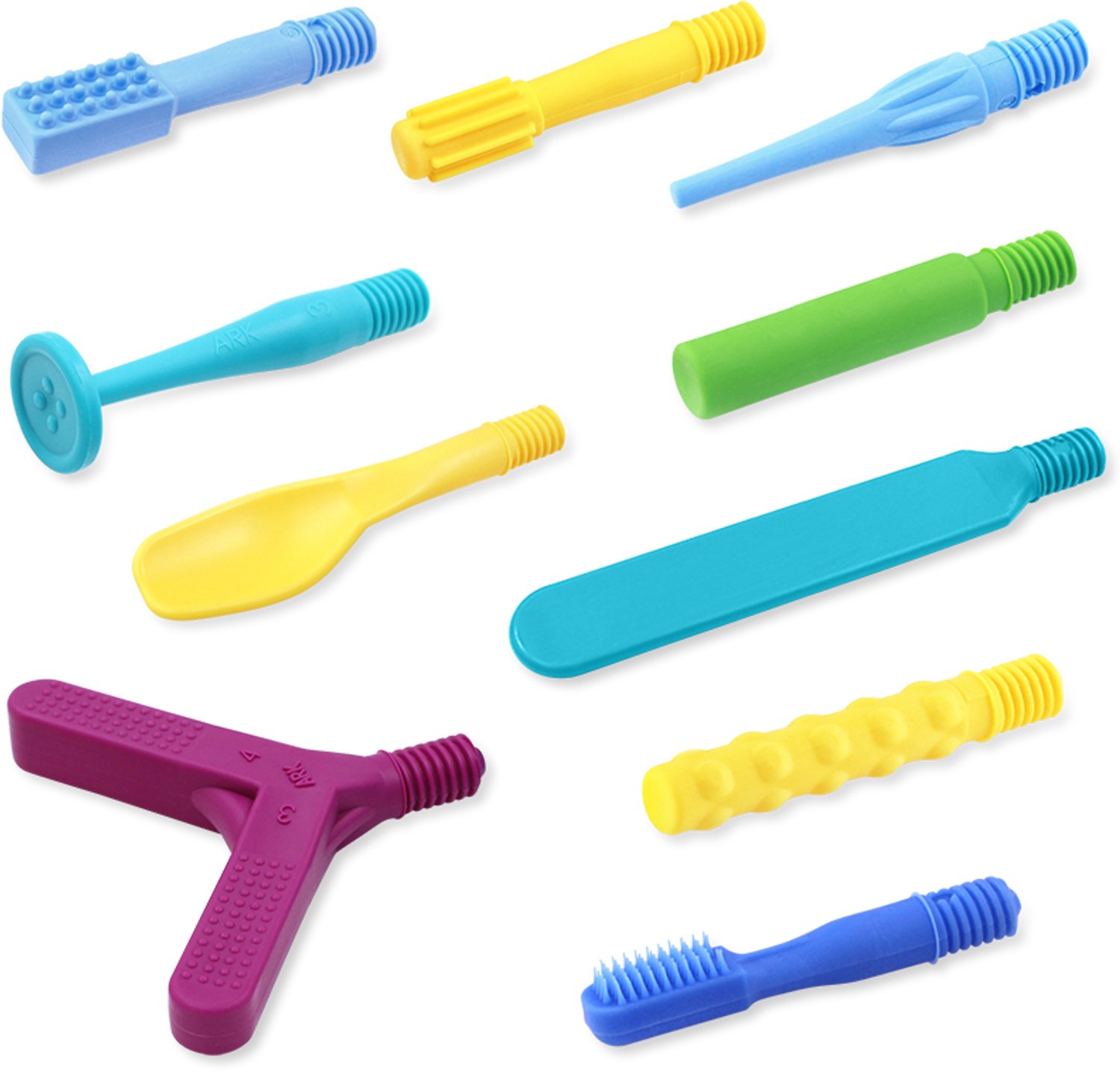 ARK Therapeutic sensorisch speelgoed Z-Vibe Tip Kit 10 tips multicolor.