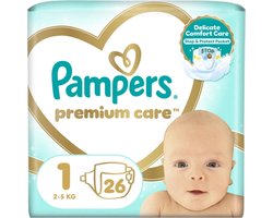 Pampers Premium Care Luiers Maat 1 (2-5kg) 26 stuks