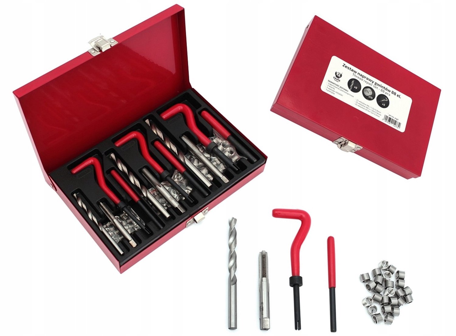 88-delige schroefdraad reparatieset M6-M10