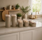 JQ Liv Voordeelset 5 Delig 2x Cracker bewaardoos, 2x Beschuit bewaardoos en 1x Ontbijtkoek bewaardoos