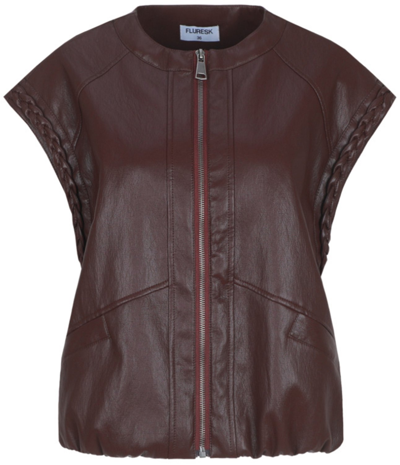 Fluresk Gilet Fauve Gilet 26wzf27 353 Dusky Maroon Dames Maat - 38
