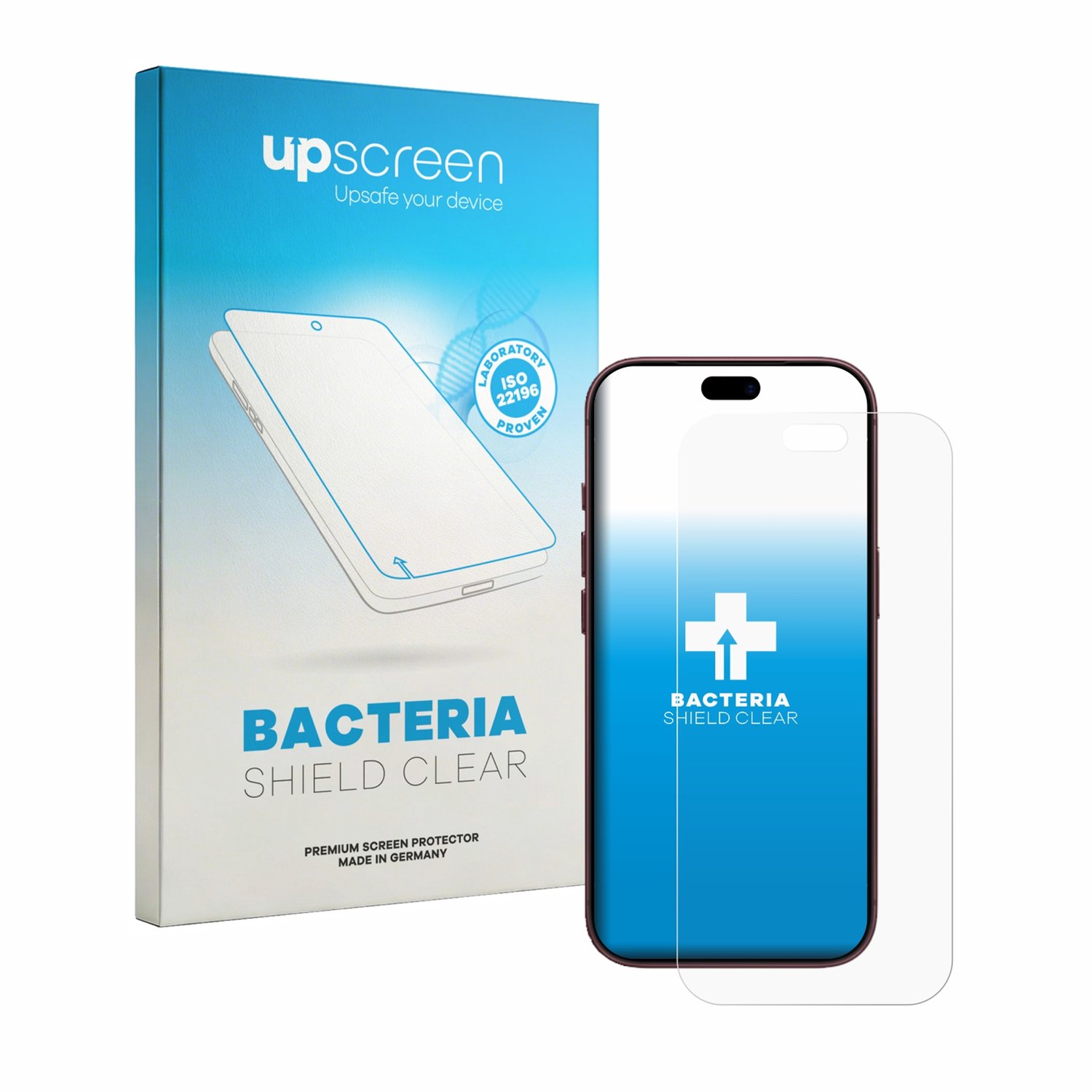 upscreen - Screenprotector voor Apple iPhone 18 Pro - Folie Beschermfolie transparant antibacterieel
