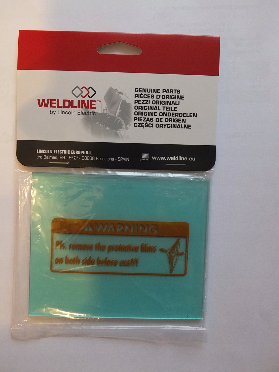 4x Externe Beschermruiten voor Lashelmen - 111.9x91.0x1.5mm