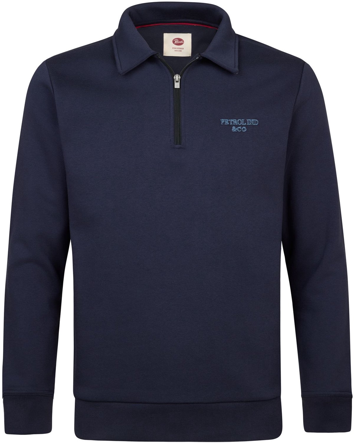 Men Sweater Collar Zip