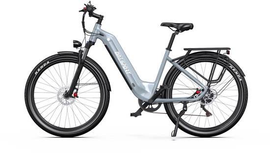 Onesprot WT05 Elektrische Stadsfiets 27,5 inch – Uitneembare 655Wh Accu – Tot 120 km Bereik – Shimano 7-Speed – Hydraulische Remmen –Koppelingssensor –App–Elektrische Fiets –Grijs — afbeelding 2