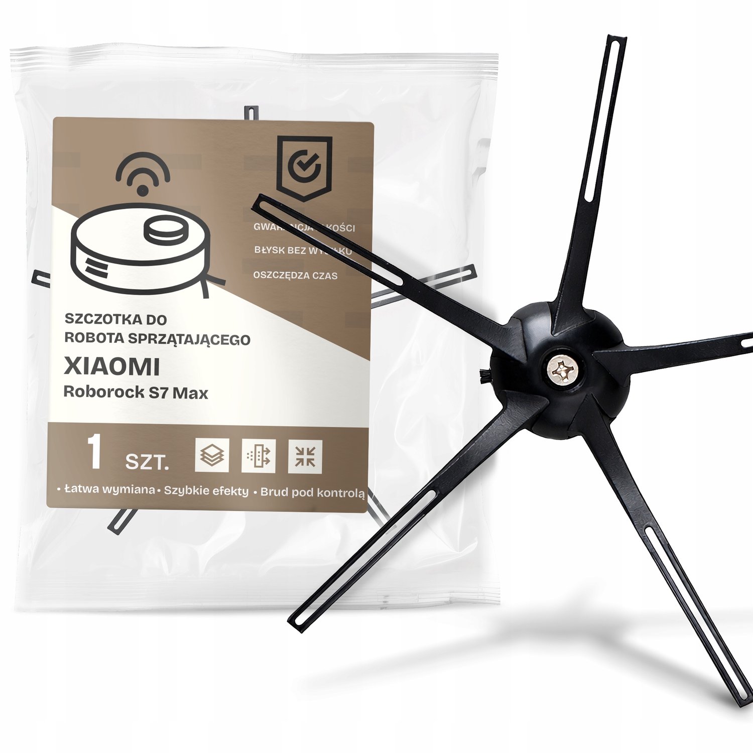 Zijborstel voor Xiaomi Roborock S7 Max - 5 armen, waterdicht