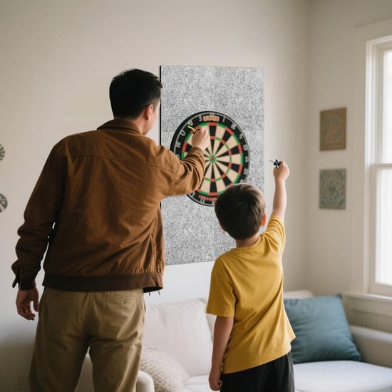 Dartbord Wandbeschermer, Zelfklevende Wandbeveiliging, Vilt Wandbescherming, Ideaal voor Dartborden en Spelruimtes, Eenvoudige Installatie en Duurzaam Gebruik — afbeelding 3
