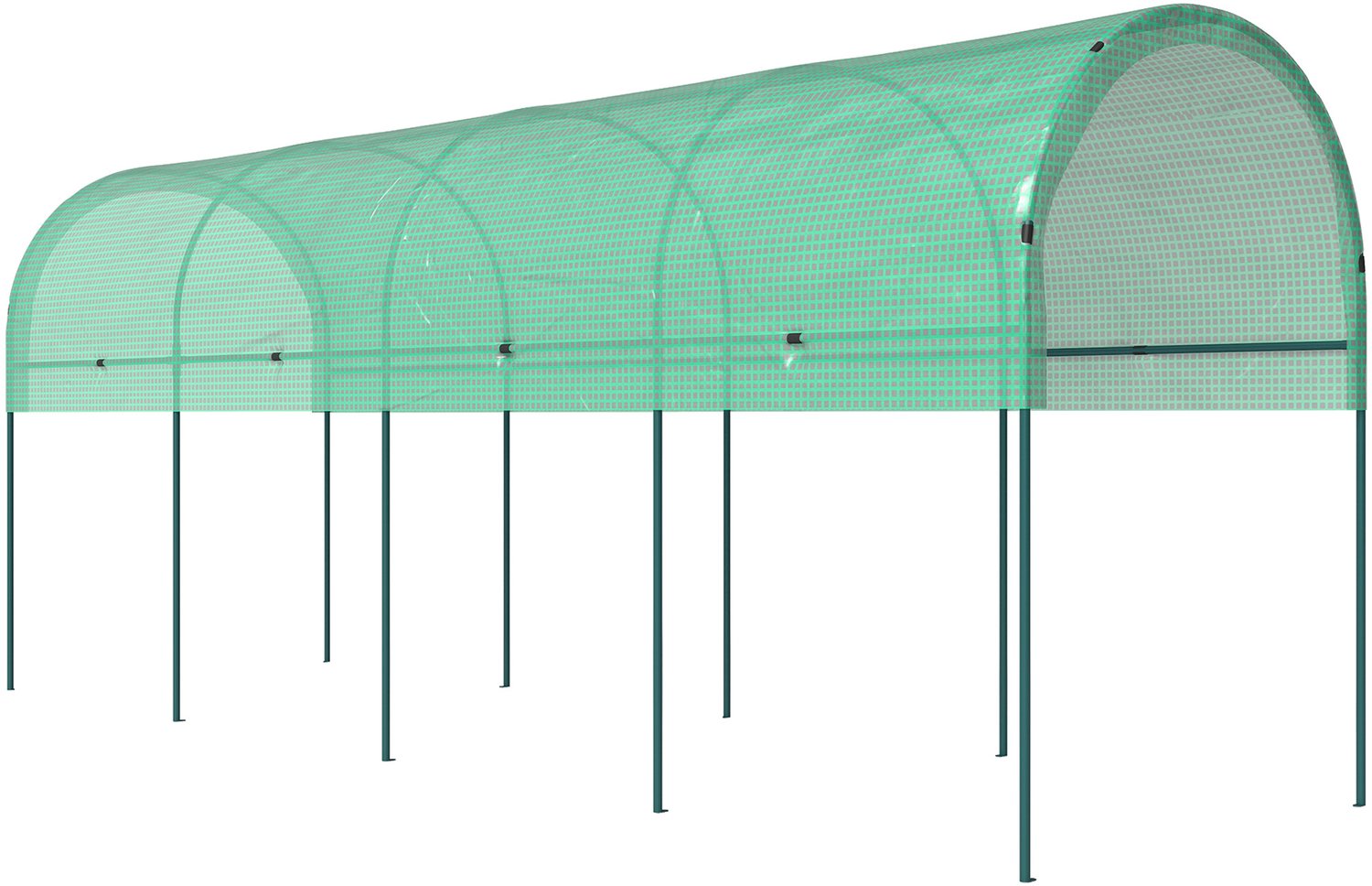 Sunona Tomatenkas - Met gebogen dak - 400 x 120 x 170 cm - Groen