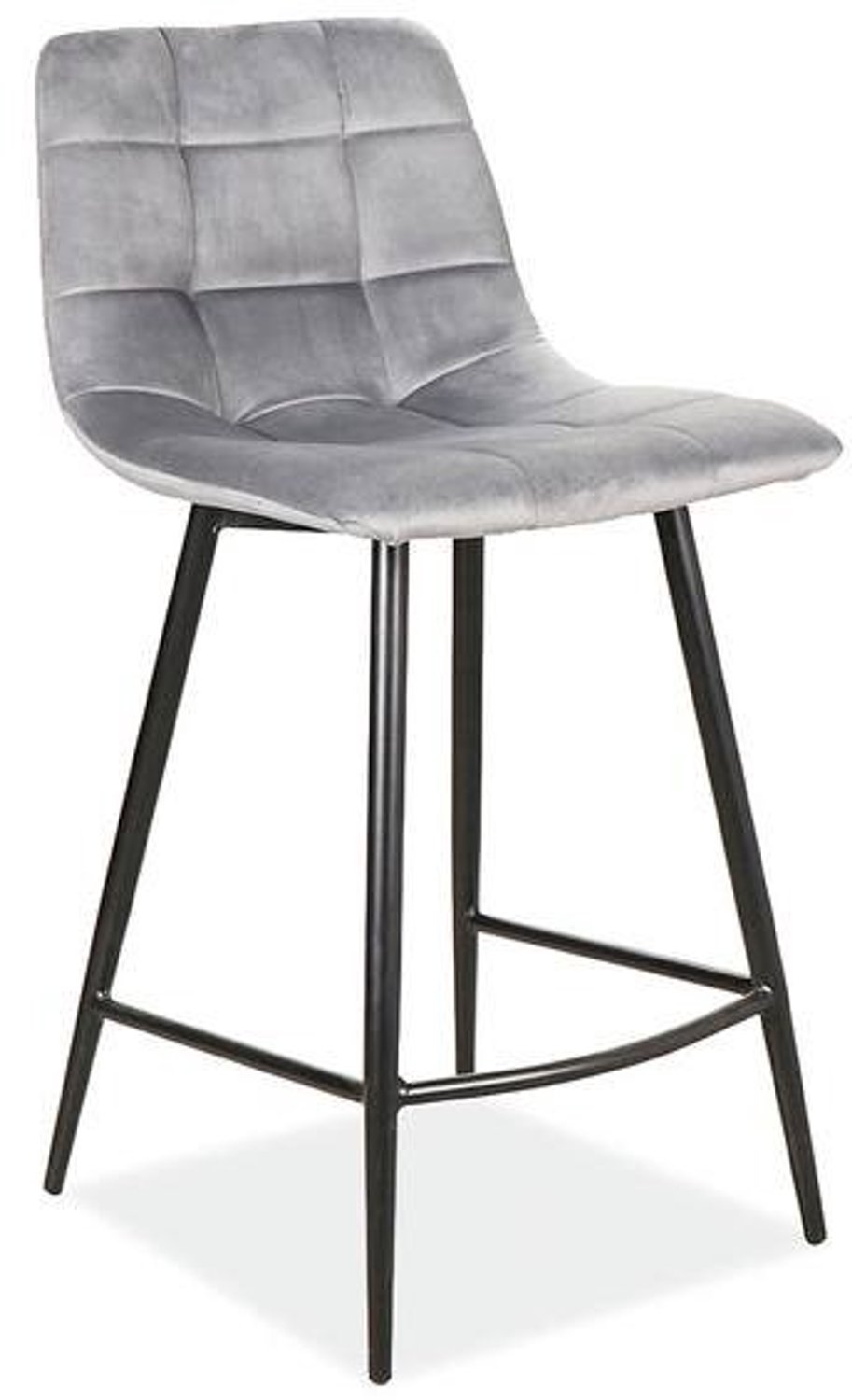 Hoker Mila Velvet Grijs 60cm - Stijlvol en Comfortabel