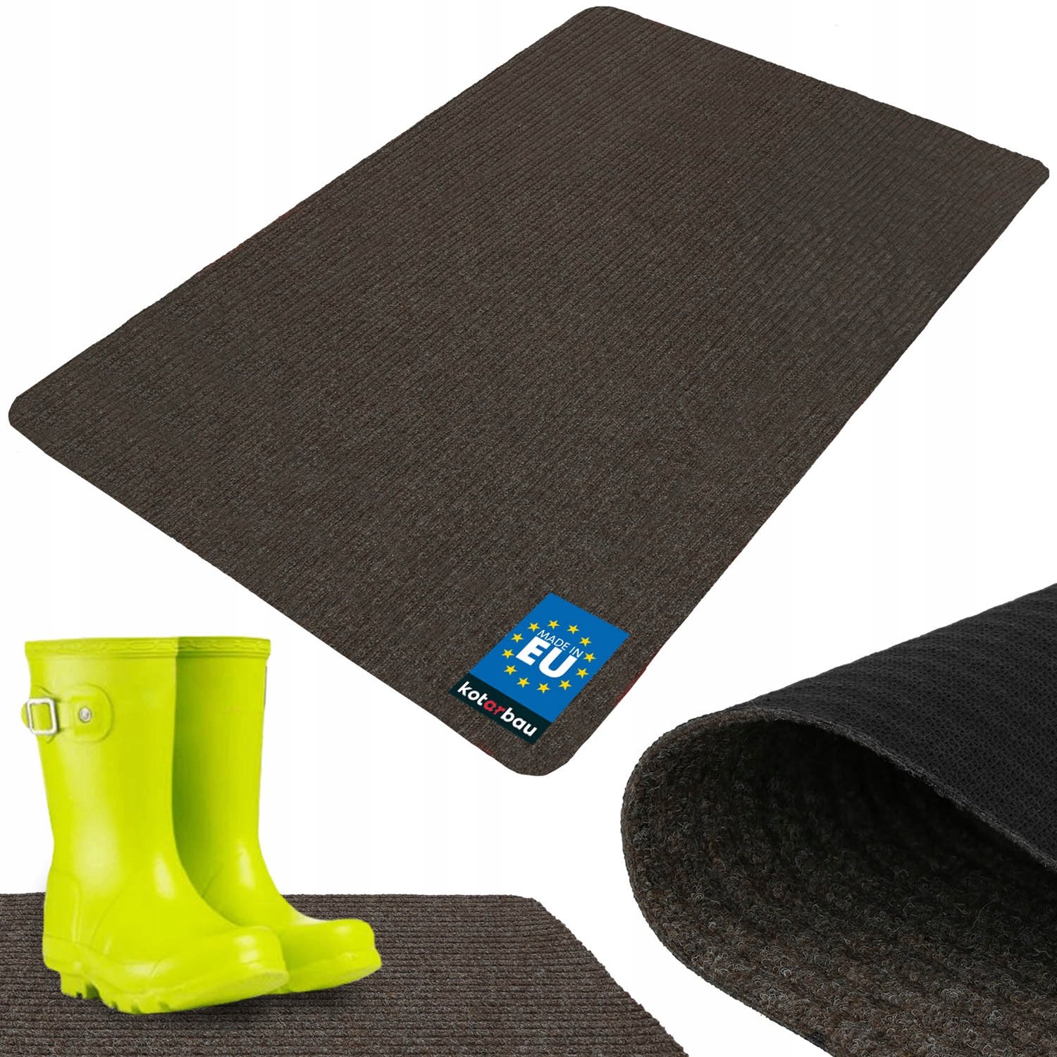 Antislip Deurmat Bruin 100x150 cm - Duurzame Instapmat