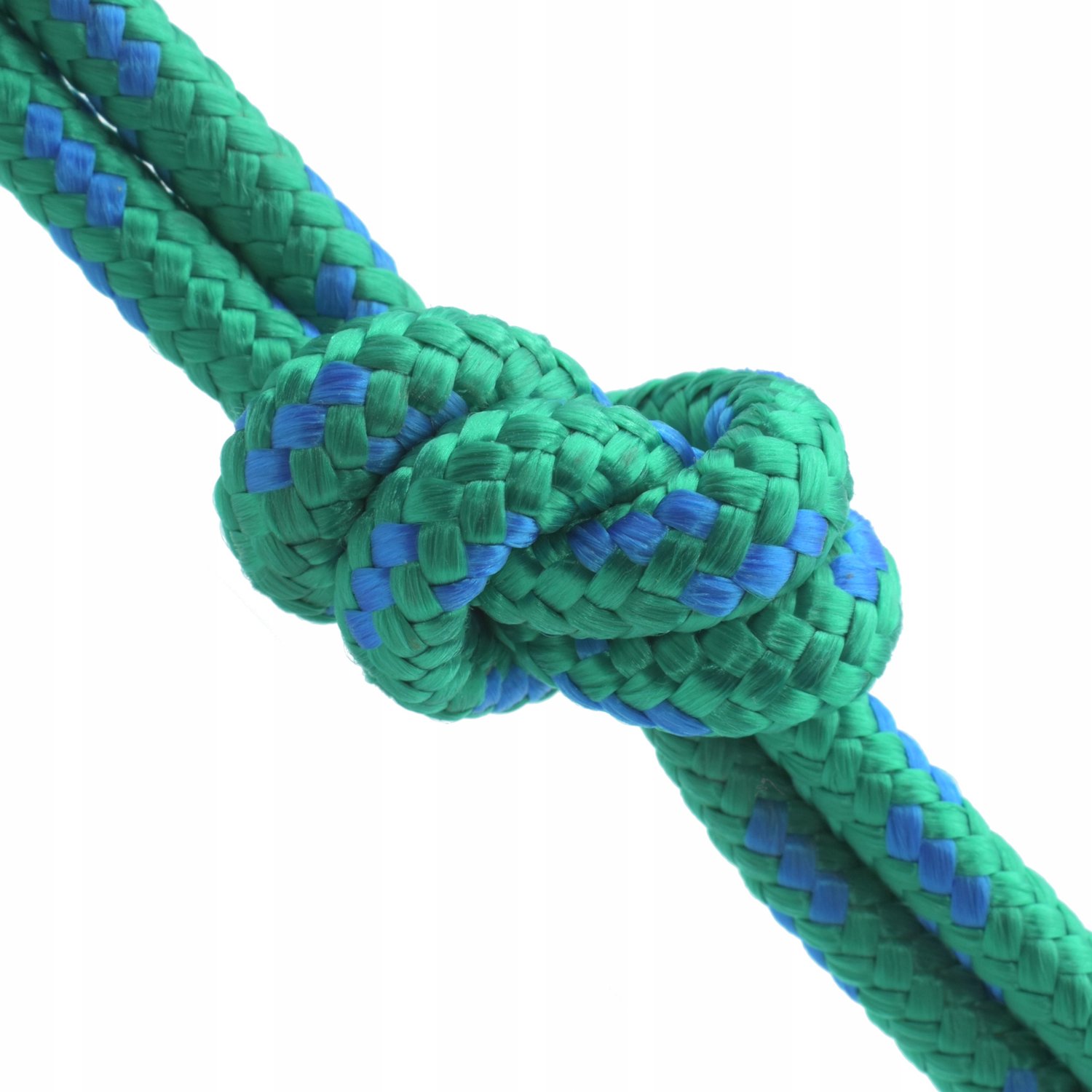 Merkloze Gevlochten Polypropyleen Touw - 10mm - Groen/Blauw