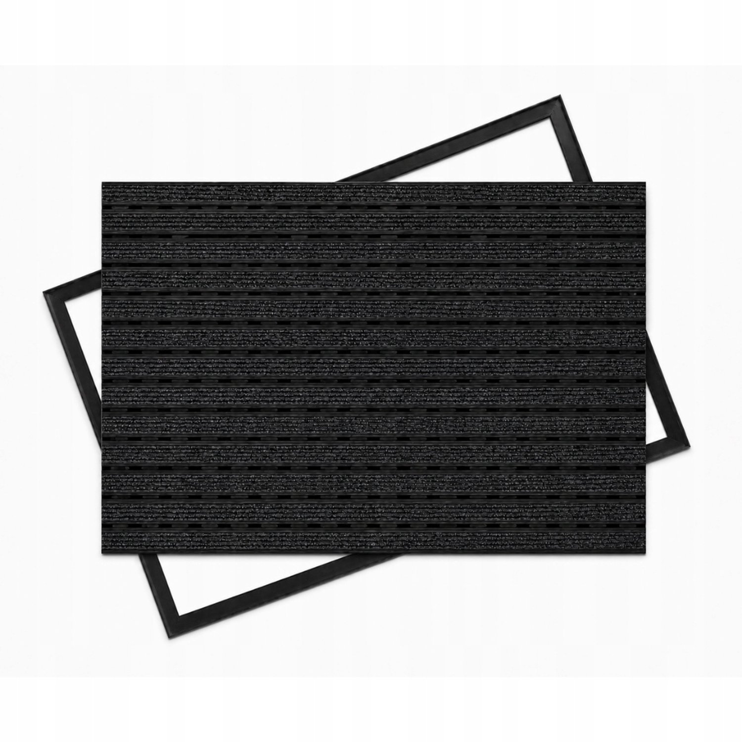 Zwarte Instapmat Aluminiun 90x60cm - 12mm Hoogte