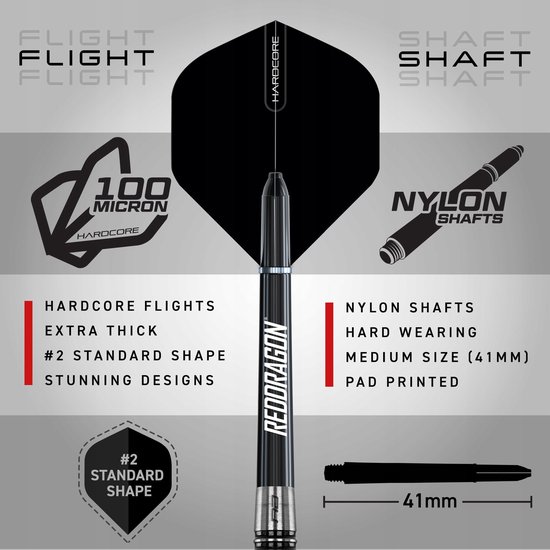 Red Dragon Pegasus Wolfram Darts 23gr - Precisie en Controle van Red Dragon — afbeelding 4