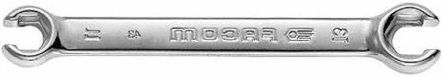 Ringsleutel - Dubbele sleutel - Voor moeilijke klussen - Met stoprand - 10x11mm 124mm - Zilverkleurig