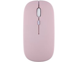 Bluetooth-muis Geschikt voor iPad, Samsung MatePad, Lenovo Xiaomi iPad, Android- en Windows-tablets, werkt op batterijen, draadloos ontwerp, roze.