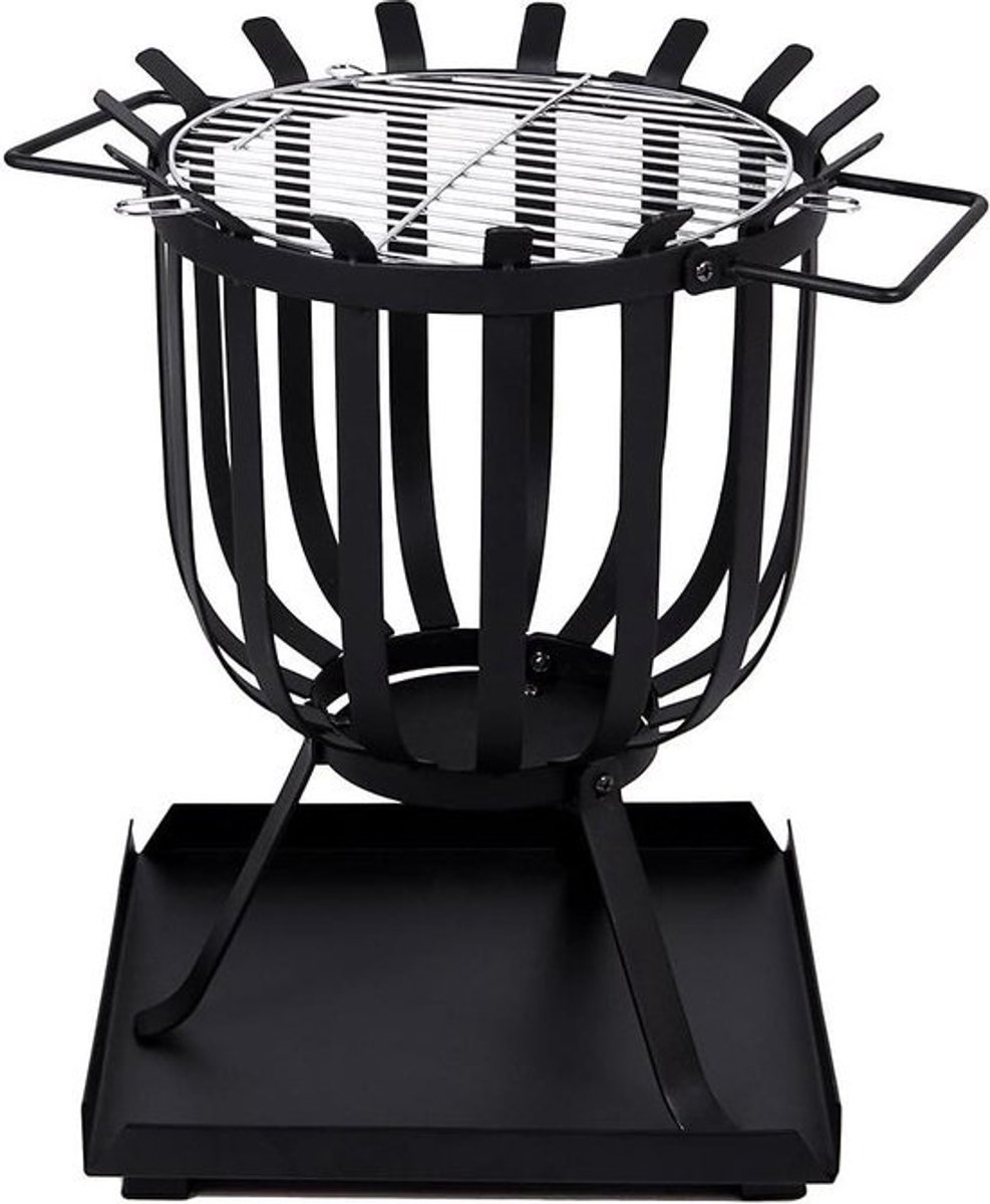Vuurschaal - Met aslade - Rechthoekig - BBQ-grill - Staal - Duurzaam