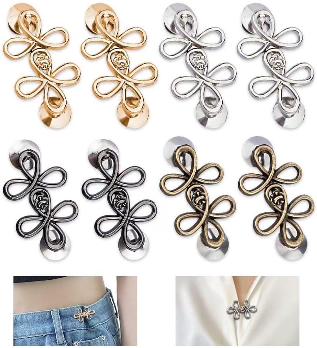 Knopen voor jeans, 8 stuks